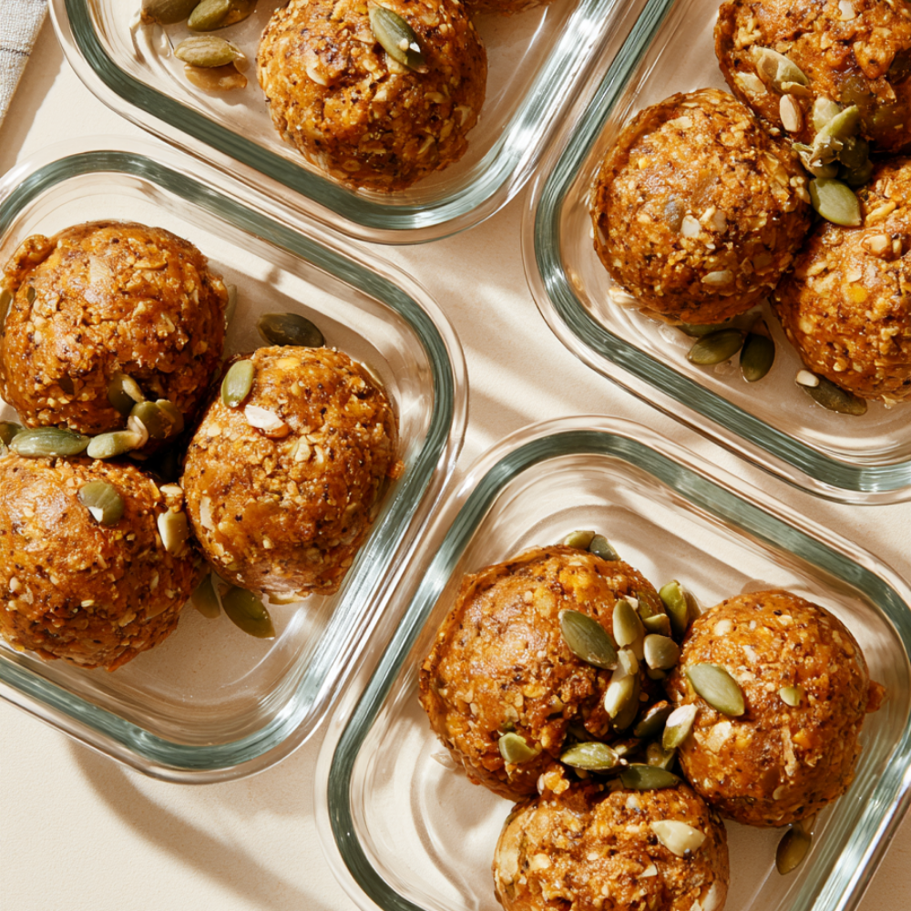 pumpkin protein balls - meal prep