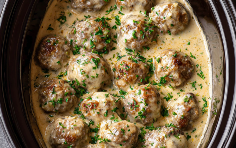 Crockpot Swedish Meatballs