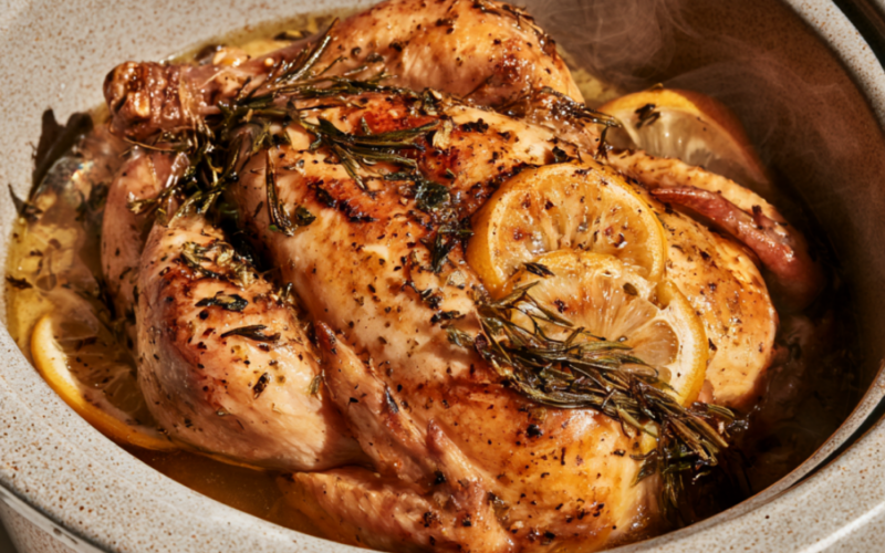 whole chicken in the crockpot