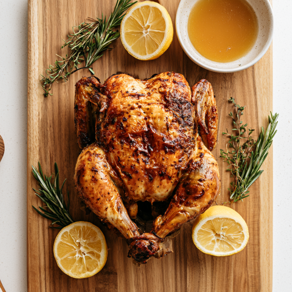 whole chicken in the crockpot-cooked