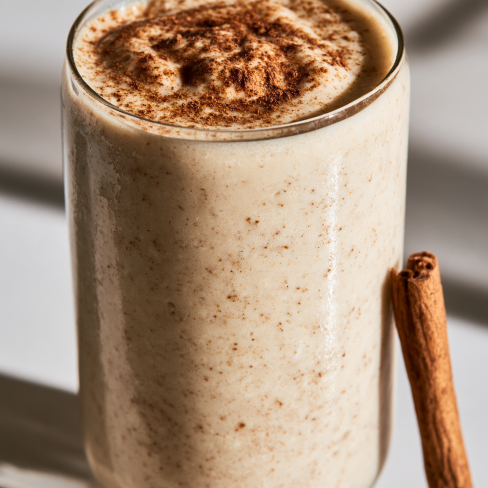 1. Cinnamon Roll Protein Smoothie