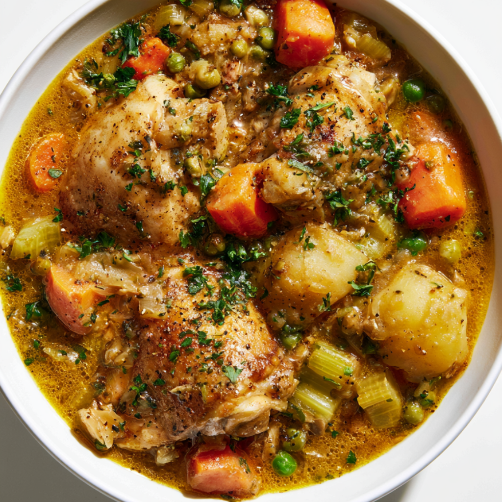 1. Crockpot Chicken Stew
