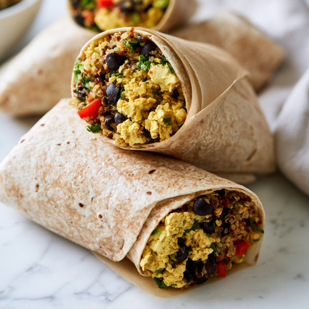 1. High-Protein Vegan Breakfast Burritos
