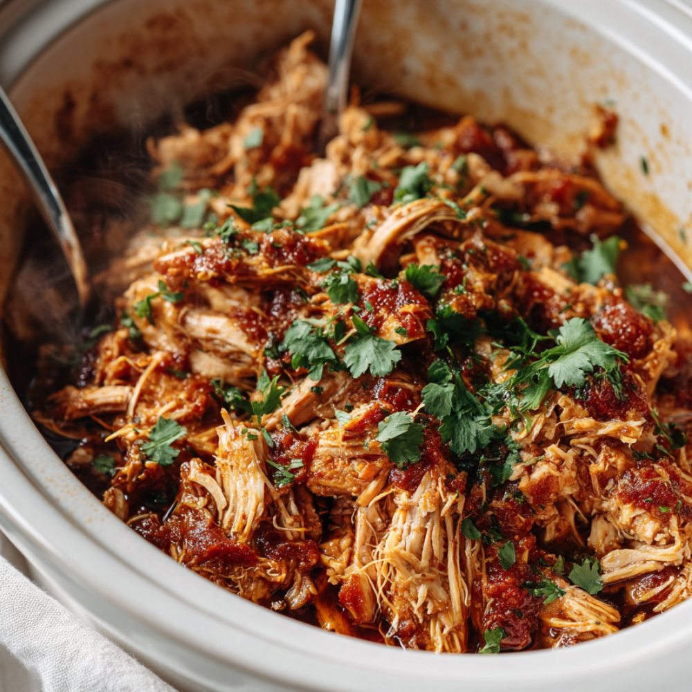 1. Lazy Chicken Tacos Crockpot Recipe