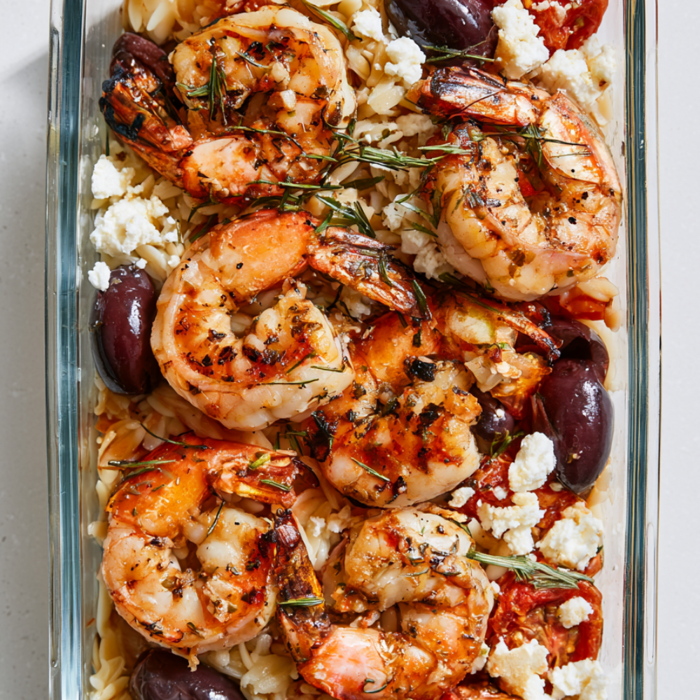 1. Mediterranean Shrimp & Orzo Bowl