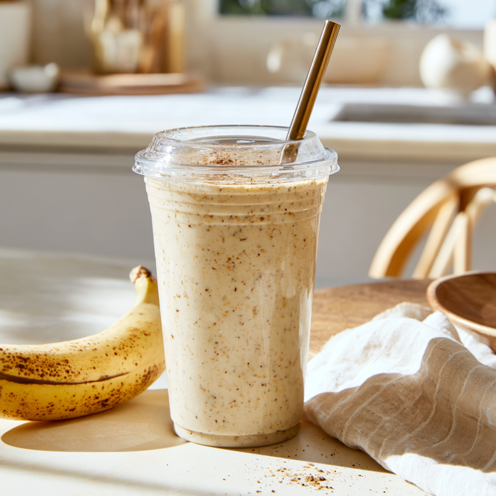 1. Peanut Butter Banana Protein Shake