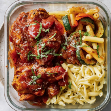 2. Chicken Cacciatore with Pasta