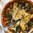 2. Creamy Spinach, Mushroom & Cottage Cheese Quiche