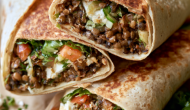 2. Crispy Lentil Feta Wraps