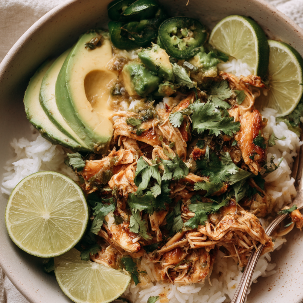 2. Crockpot Salsa Verde Chicken