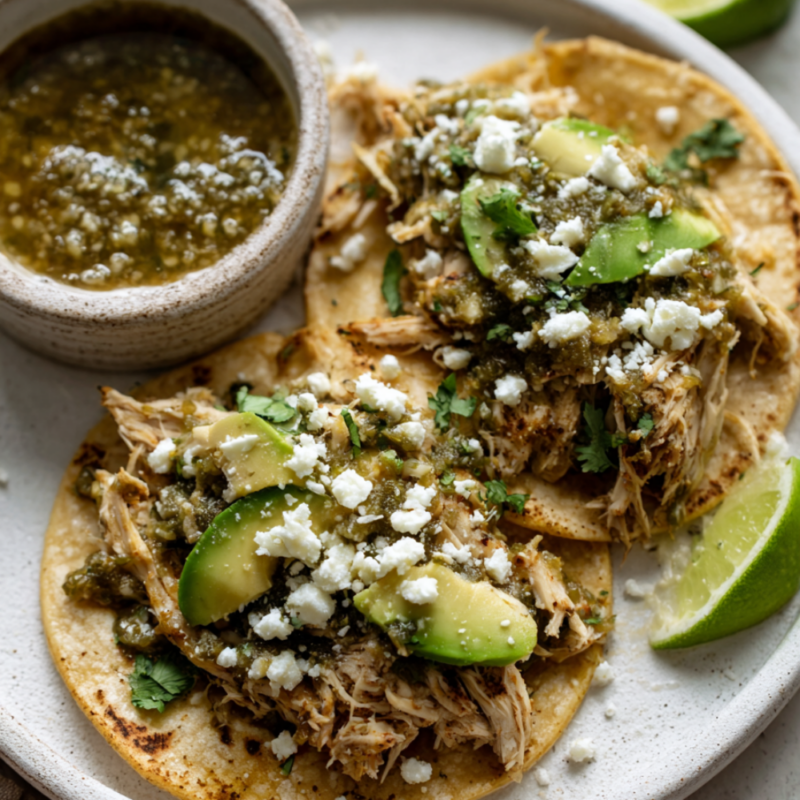 2. Crockpot Salsa Verde Chicken