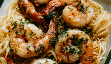 2. Garlic Butter Shrimp Pasta