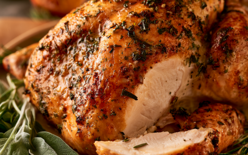 2. Garlic Herb Butter Turkey