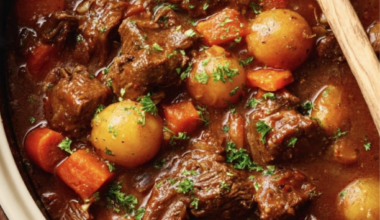 2. High-Protein Crockpot Beef Stew