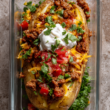 2. Loaded Potato Bowl with Ground Beef