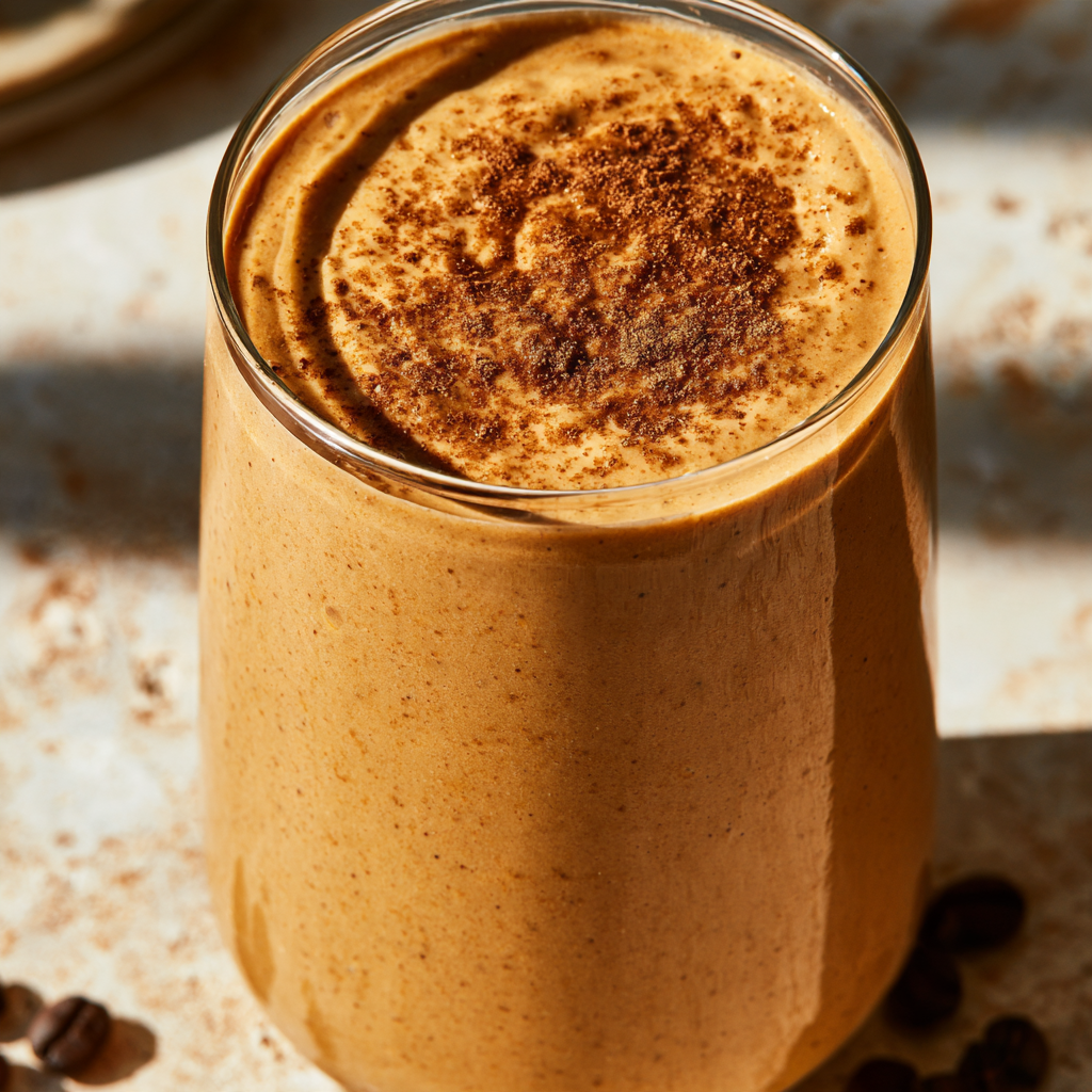 2. Pumpkin Spice Coffee Protein Smoothie