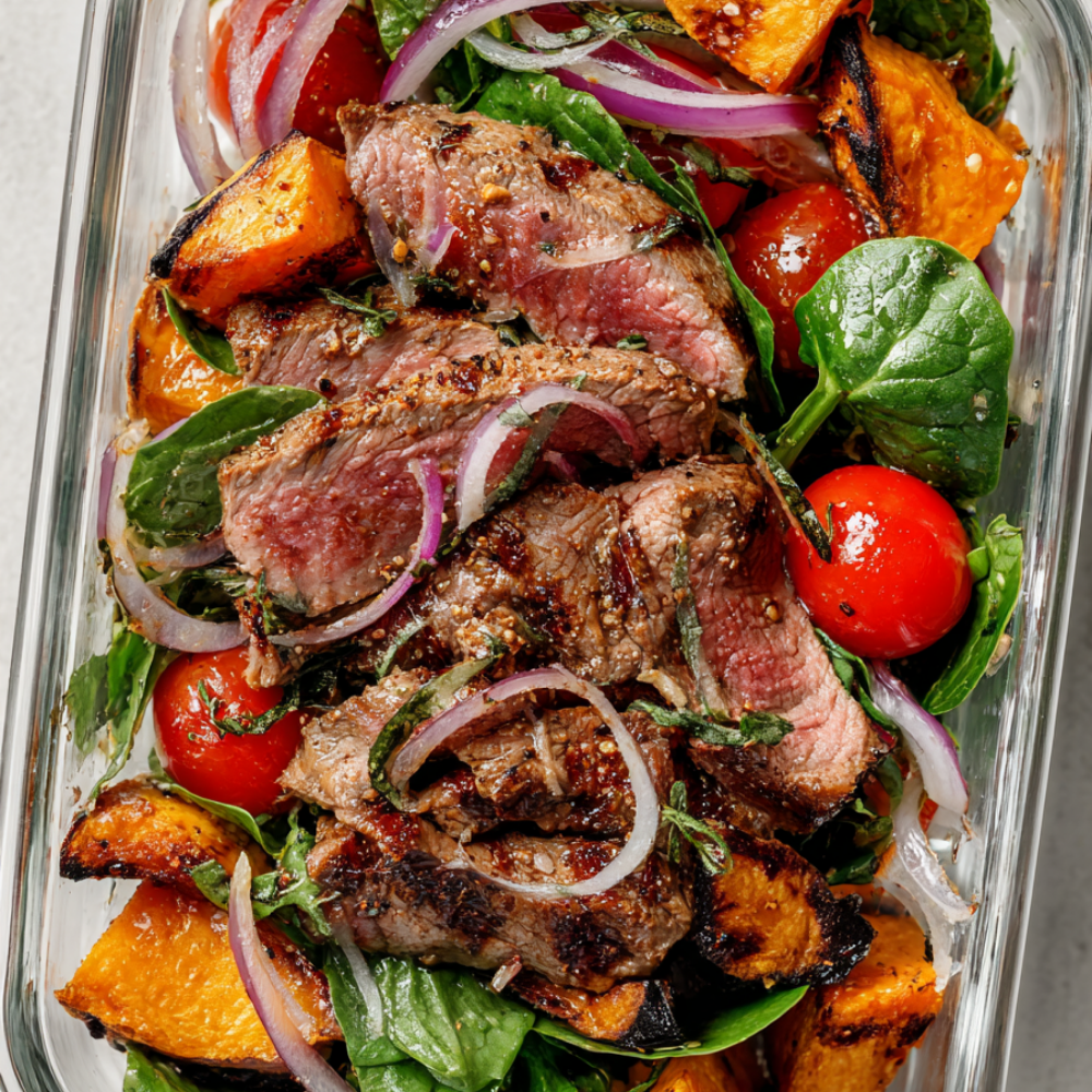 2. Steak & Sweet Potato Bowl