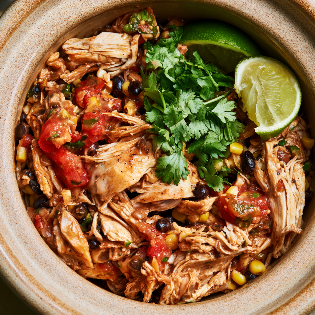 3. Crockpot Fiesta Chicken