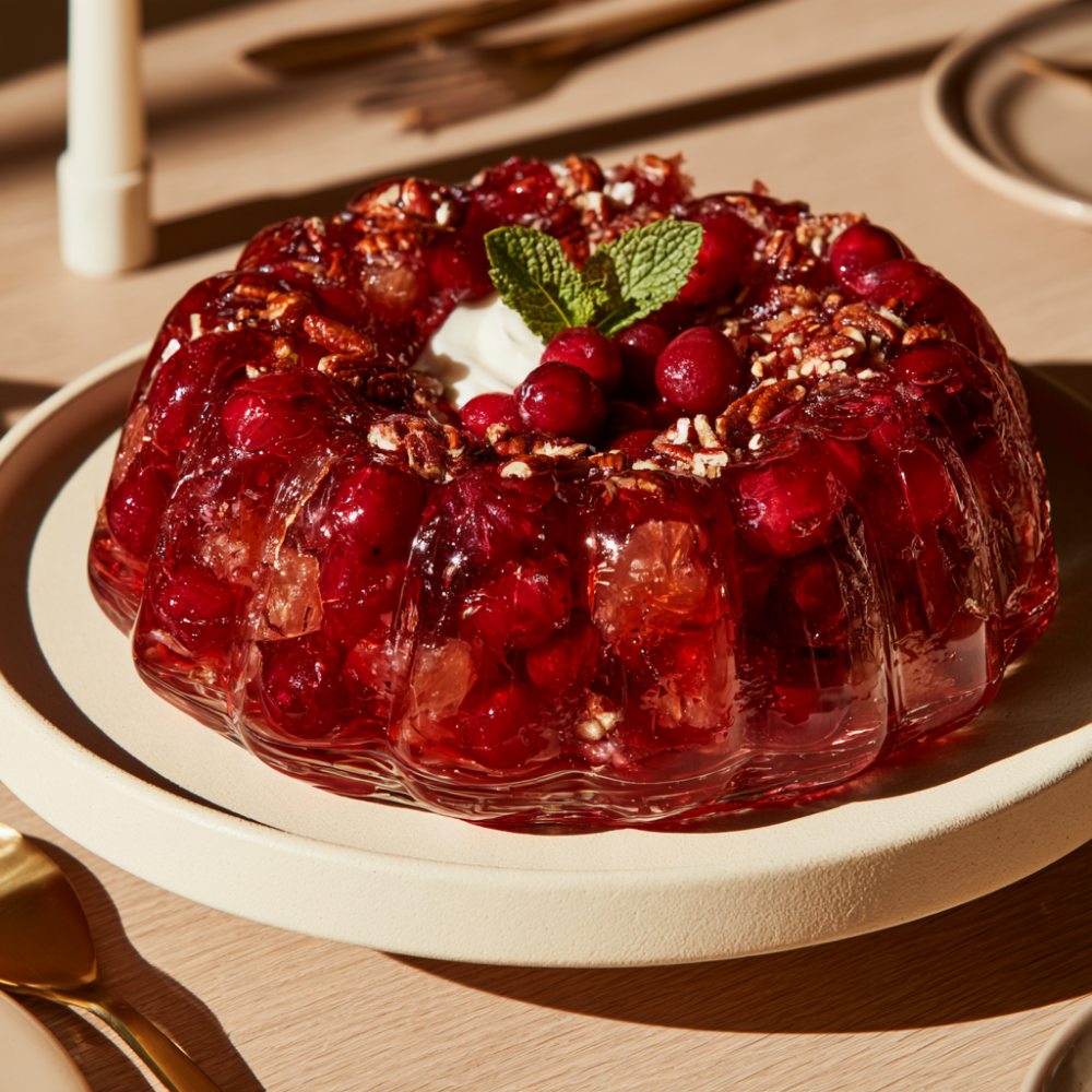 3. Fresh Cranberry Jello Salad (Lightened Up)