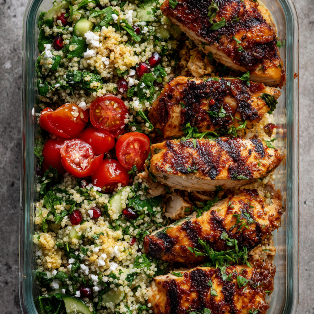 3. Quinoa Tabbouleh & Grilled Chicken Boxes