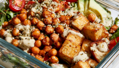 3. Roasted Chickpea and Tofu Salad