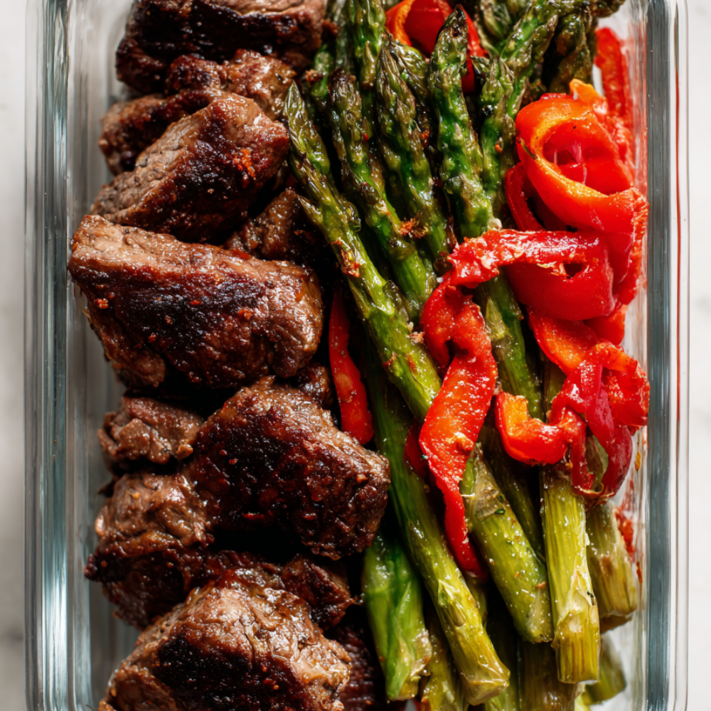 3. Steak & Roasted Vegetable Prep