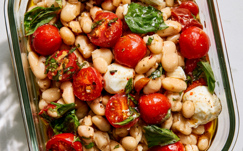 4. Caprese White Bean Salad