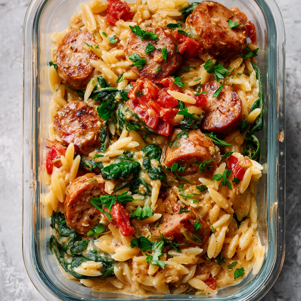 4. Chicken Sausage Orzo