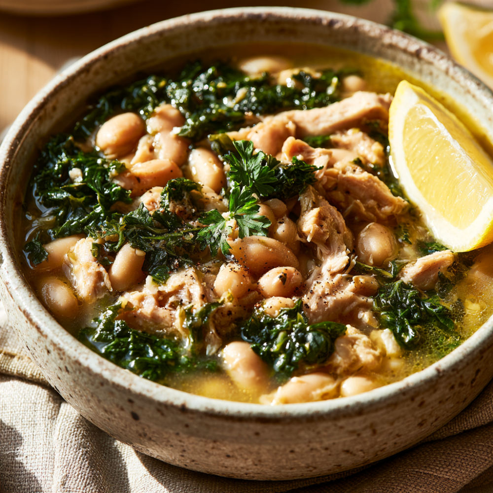 4. Crockpot Turkey & White Bean Stew