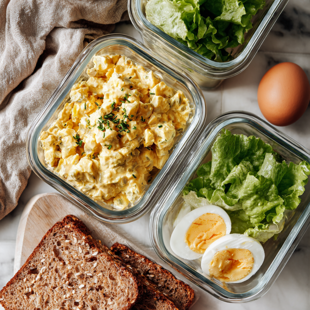 4. Egg Salad Meal Prep Jars