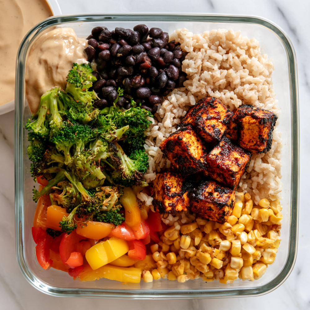 4. High-Protein Vegan Meal Prep Bowls
