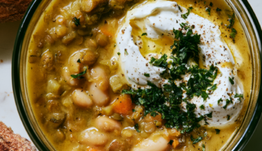 4. High-Protein White Bean & Lentil Soup