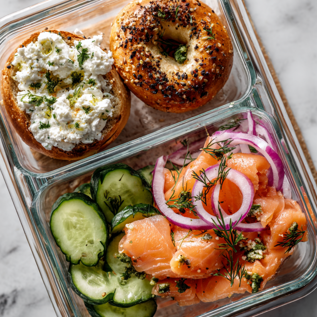 4. Smoked Salmon & Everything Bagel Snack Box