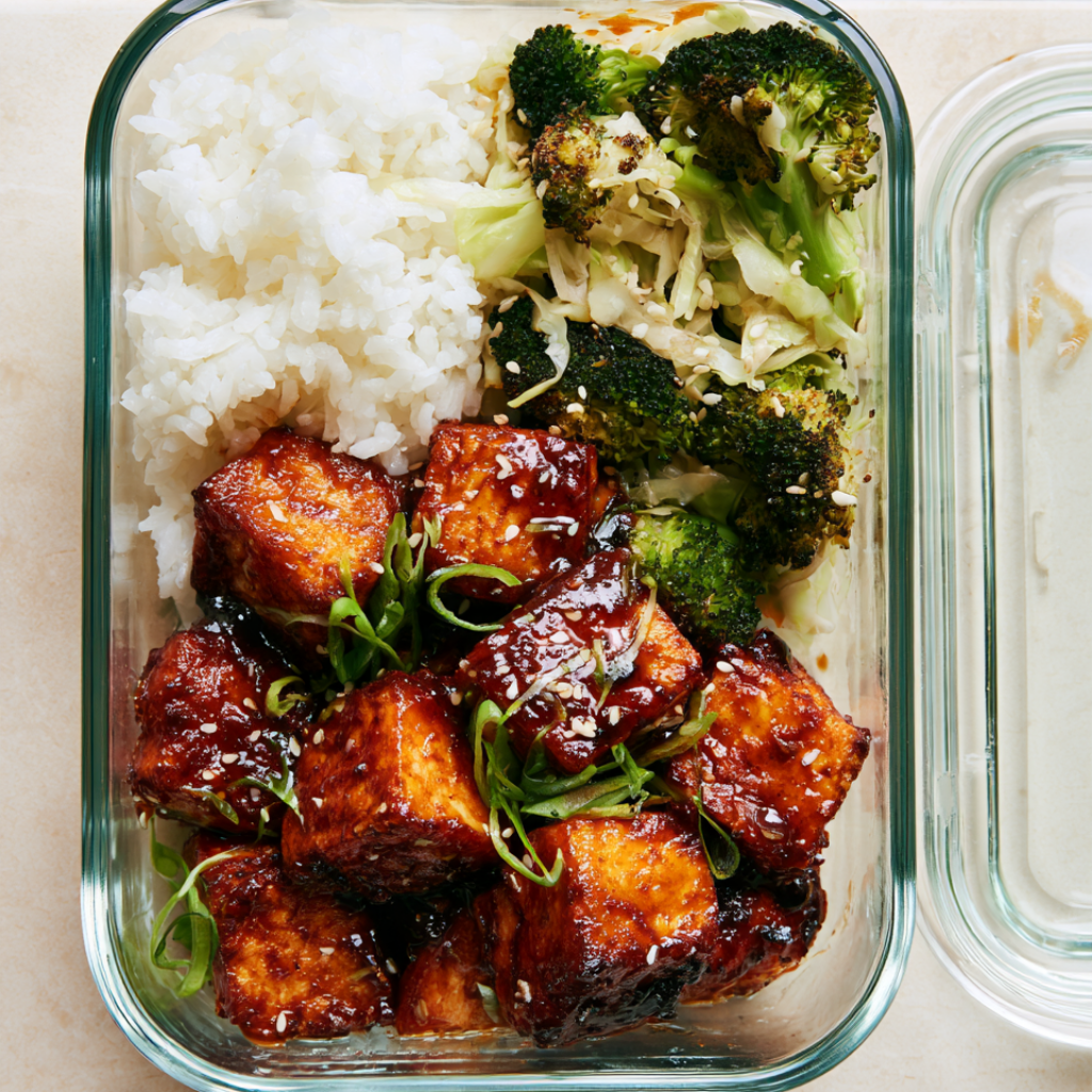 4. Sticky Korean Gochujang Tofu