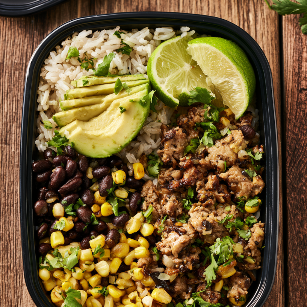 4. Turkey Taco Bowl with Rice