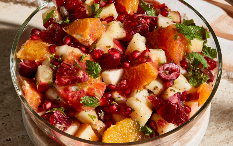 4. Winter Fruit Salad with Cranberry, Citrus & Pomegranate