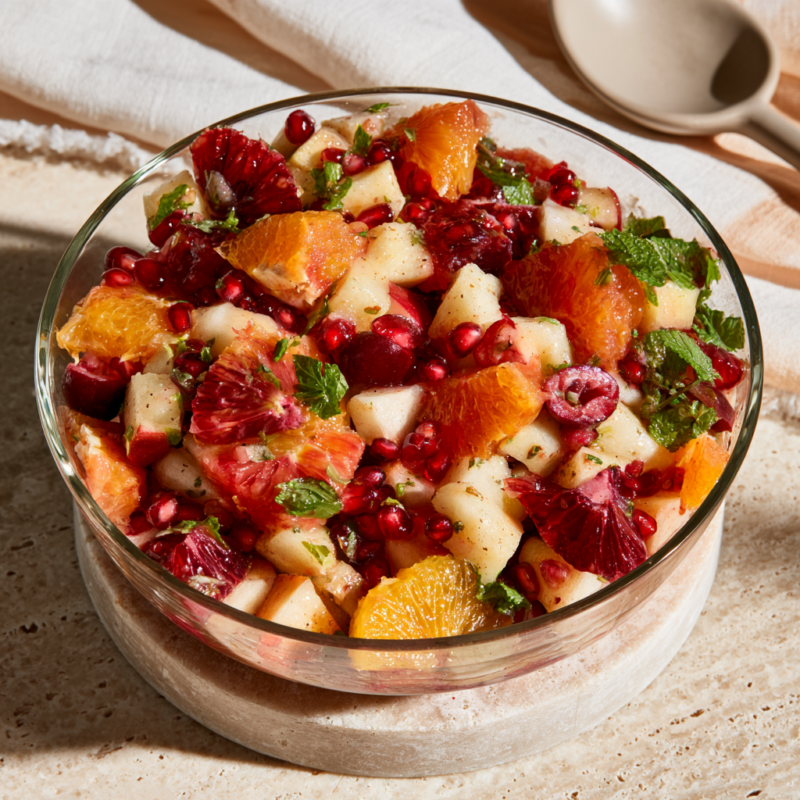 4. Winter Fruit Salad with Cranberry, Citrus & Pomegranate