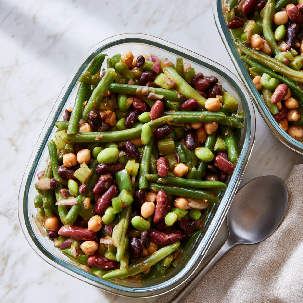 5-Bean Bean Salad Recipe-meal prep