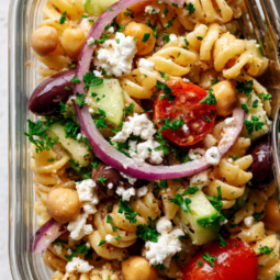 5. Chickpea Pasta Salad