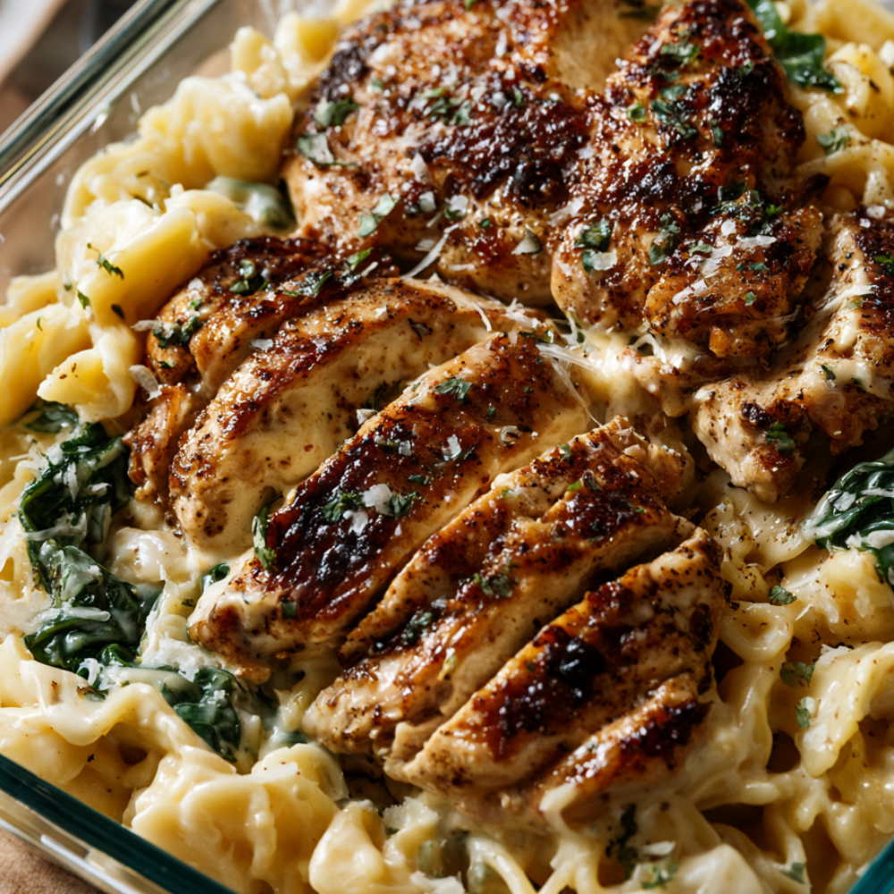 5. Creamy White Cheddar Chicken Pasta
