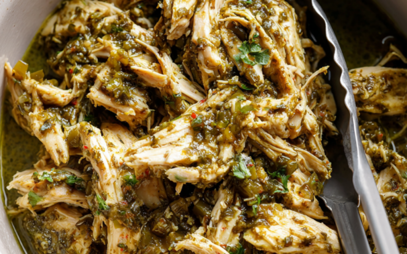5. Crockpot Salsa Verde Chicken (The Easiest, Most Fail-Proof Recipe)