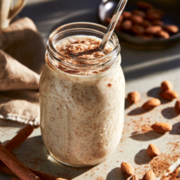 6. Cinnamon Vanilla Almond Protein Shake