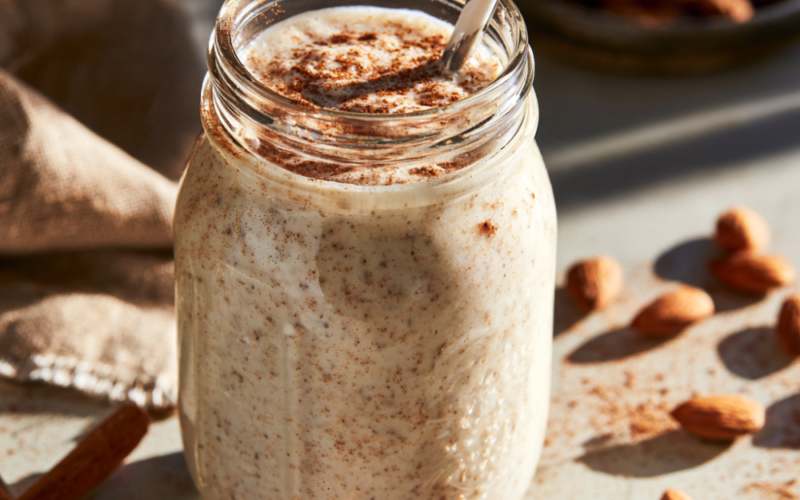6. Cinnamon Vanilla Almond Protein Shake