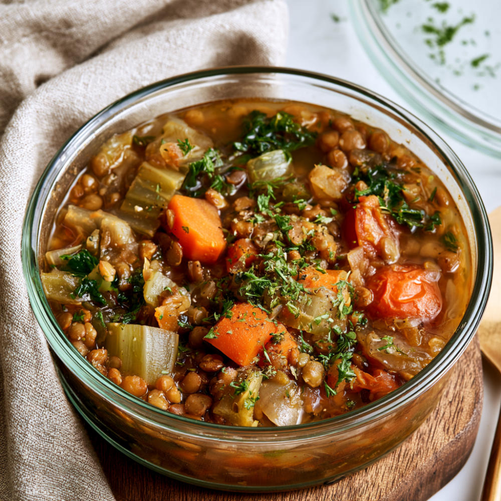 7. Hearty Lentil Vegetable Soup