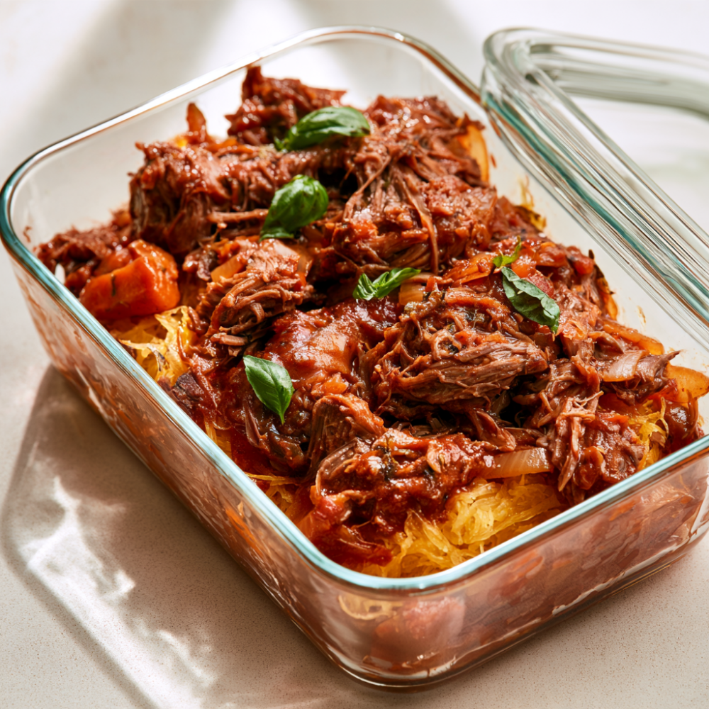 7. Slow Cooker Beef Ragu with Spaghetti Squash