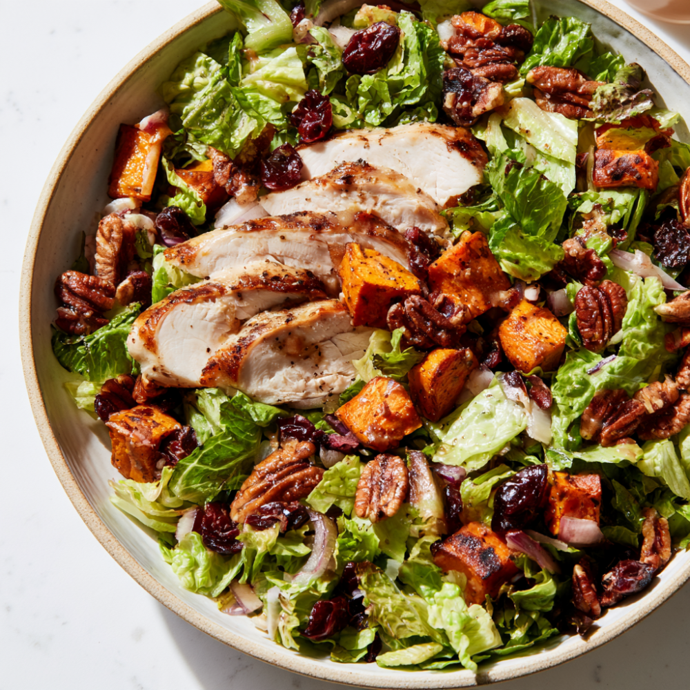 7. Thanksgiving Chopped Salad with Turkey