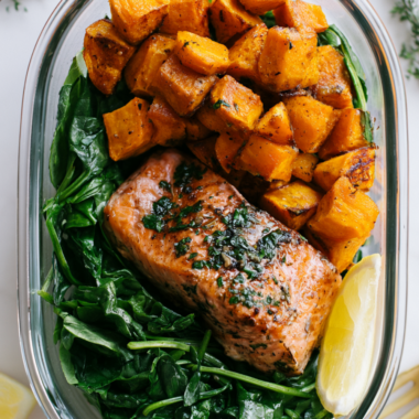 8. Salmon & Sweet Potato Bowls