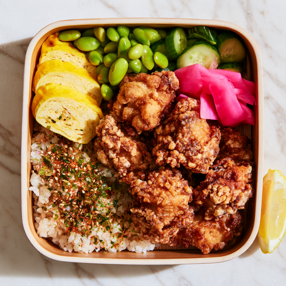 Recipe 1: Air-Fried Karaage Chicken Bento