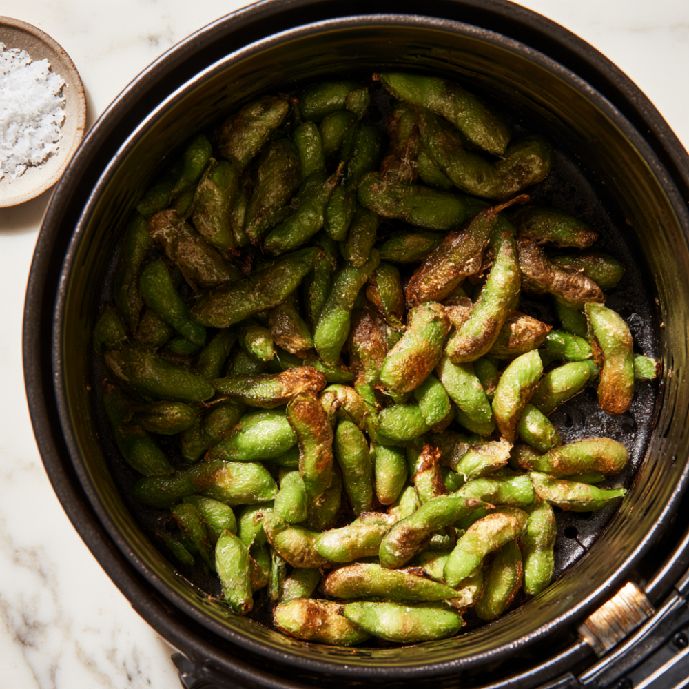 Air Fryer Edamame Snacks