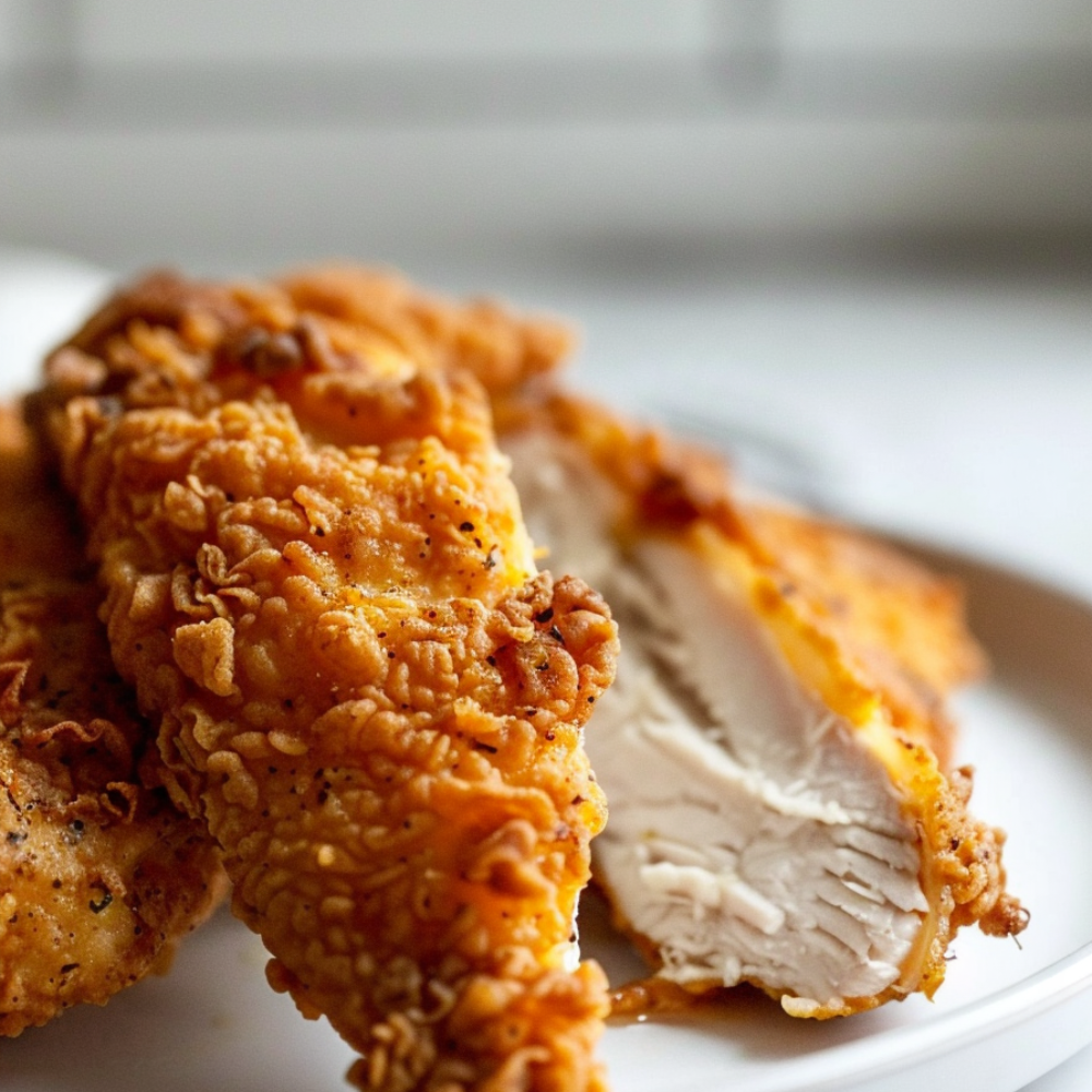 Air Fryer Fried Chicken-close up